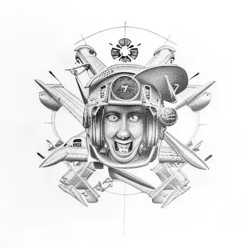 RAF plane memorial tattoo design idea