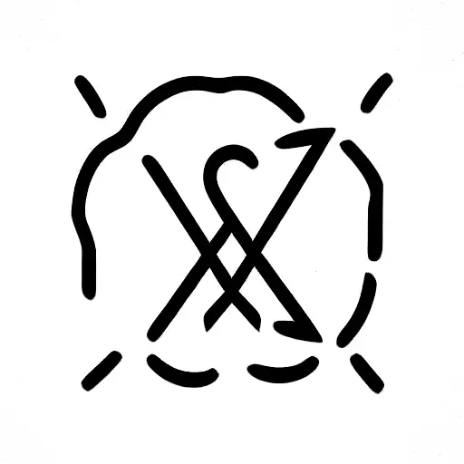 An x as a symbol for growth tattoo design idea