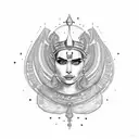 queen Cleopatra tattoo design idea
