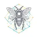 Honey Bee tattoo design idea