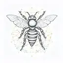 Honey Bee tattoo design idea