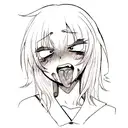 ahegao tattoo design idea