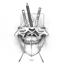 cigar tattoo design idea