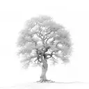 Oak Tree tattoo design idea