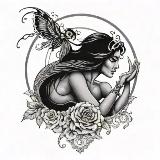 Virgo with Scorpio tattoo design idea
