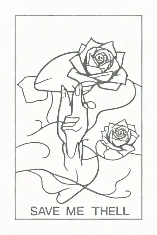 save me from this hell let me rest in peace tattoo design idea