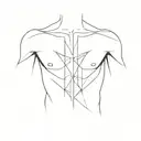 Pectoral tattoo design idea