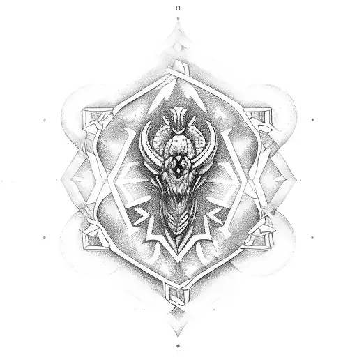 222 saggitarius tattoo design idea