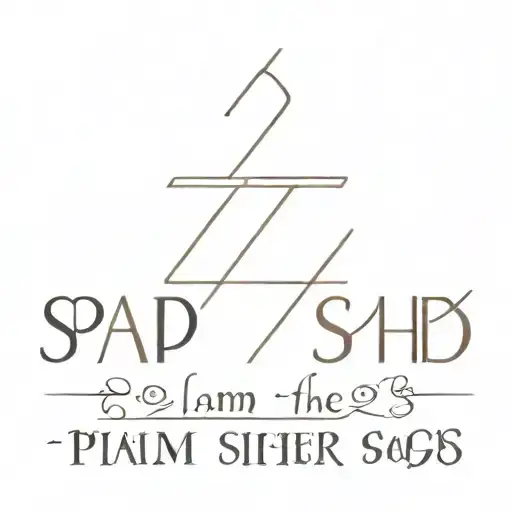 Psalm 23 verses 1-6 tattoo design idea