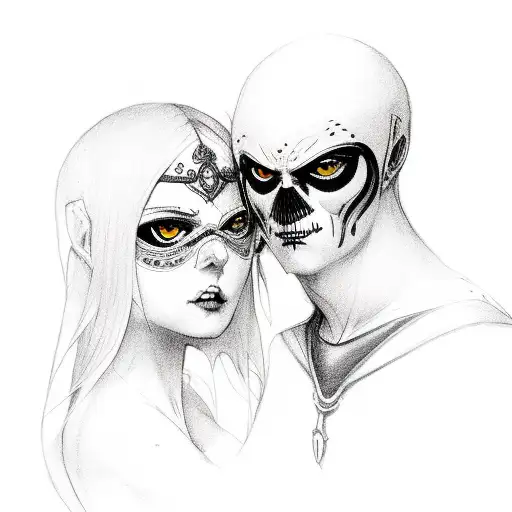 crow with morrigan tattoo design idea