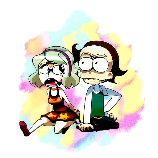 Rick and Morty  tattoo design idea