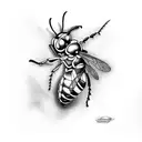 wasp tattoo design idea