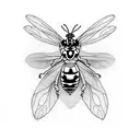 wasp tattoo design idea