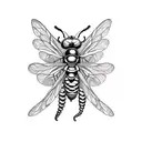wasp tattoo design idea