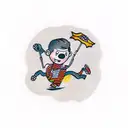 Stickman, going down a roller coaster. tattoo design idea