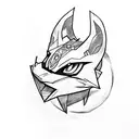 Skyrim and pokemon tattoo design idea