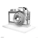 camera cinema tattoo design idea