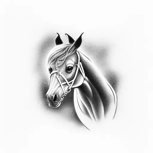 horse racing, number 5, city of Winchester (United Kingdom) tattoo design idea