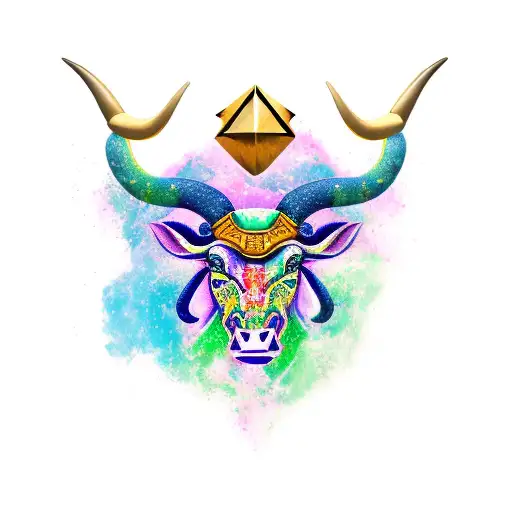 Taurus Zodiac sign  tattoo design idea