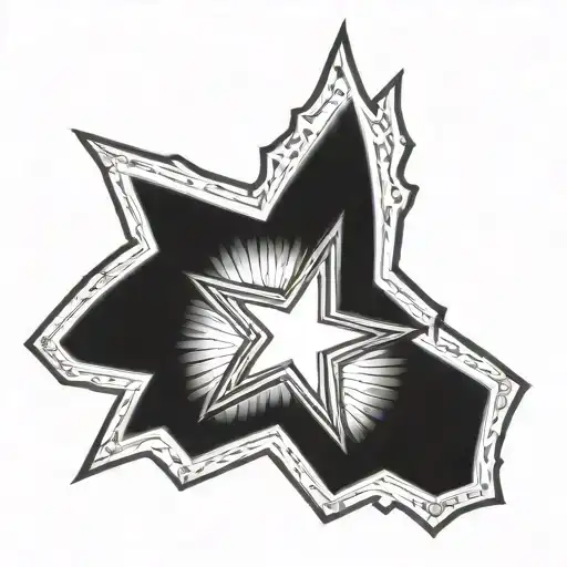 dallas cowboy star tattoo design idea
