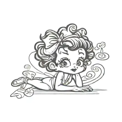 betty boop tattoo design idea