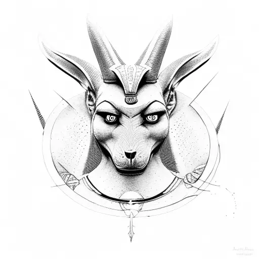 anubis and horus tattoo design idea