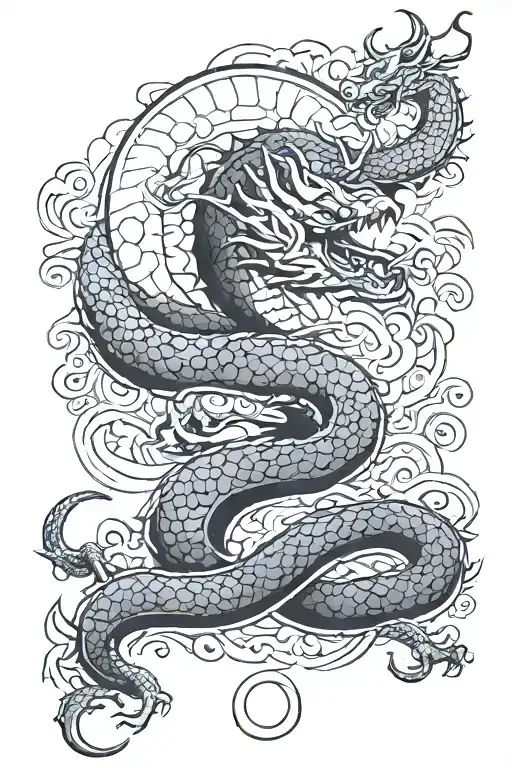 shenron dragon ball z tattoo design idea