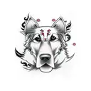 Avatar Appa and Golden Retriever tattoo design idea