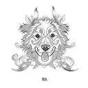 Avatar Appa and Golden Retriever tattoo design idea