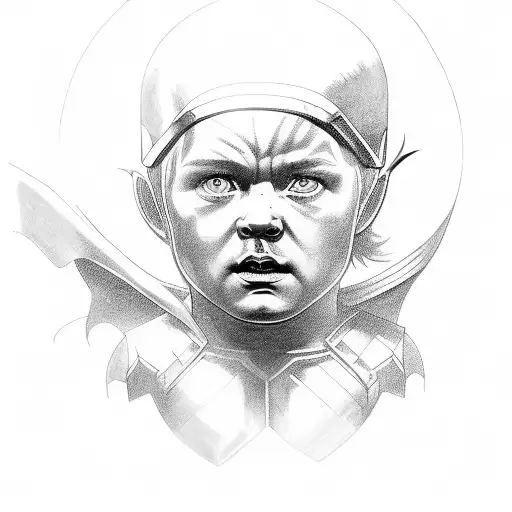 Thor com martelo tattoo design idea