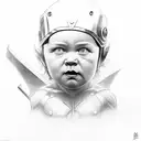 Thor com martelo tattoo design idea