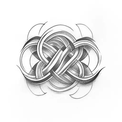 infinity symbol tattoo design idea