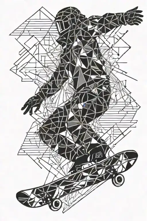 snowboarder tattoo design idea