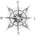 Compass, bird. Act with the brain, steer with the heart tattoo design idea