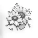 Luigi and Daisy tattoo design idea