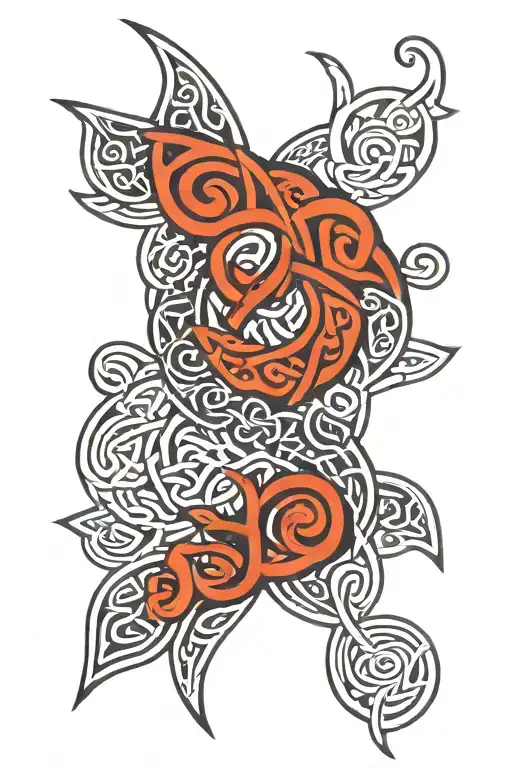 maori Celtic knotwork design incorporating tattoo design idea
