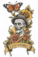 lest we forget tattoo design idea