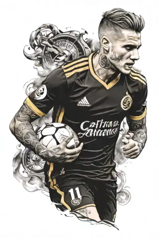 Galatasaray icardi touch tattoo design idea