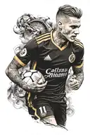 Galatasaray icardi touch tattoo design idea