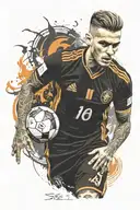 Galatasaray icardi touch tattoo design idea