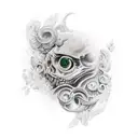 damocle tattoo design idea