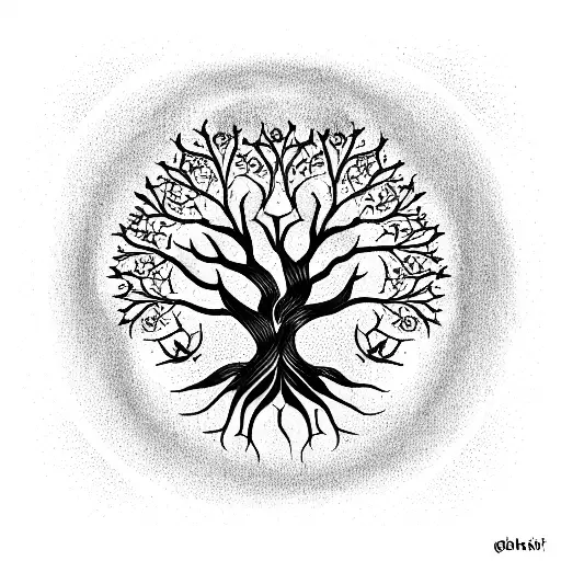Tree of Life tattoo design idea