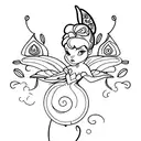 tinker bell tattoo design idea