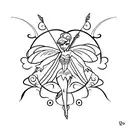 tinker bell tattoo design idea