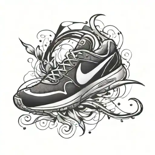 Nike swoosh logo tattoo design idea