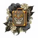 Louis Vuitton pattern tattoo design idea