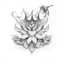 aloe tattoo design idea