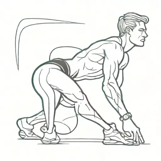 muscle sports tattoo design idea