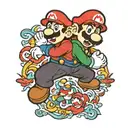 Super Mario tattoo design idea