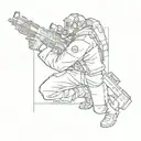 metro 2033 character tattoo design idea